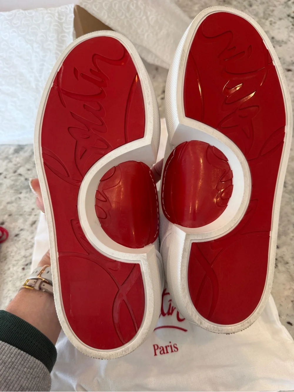 Christian Louboutin smooth white